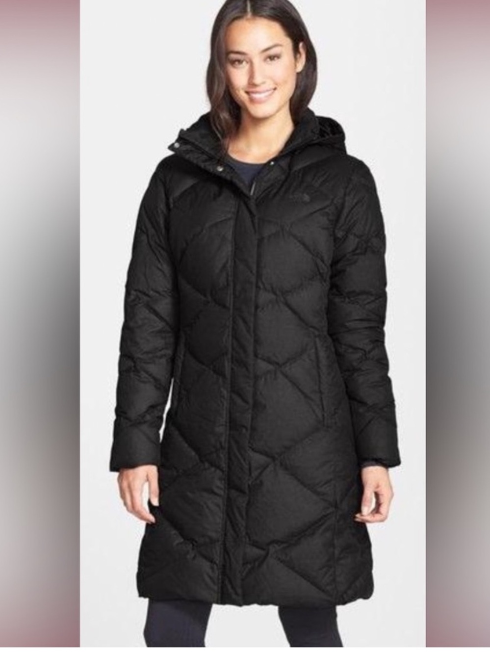 The North Face Womens Black Insulated Parka, Quilted Winter Coat Size M